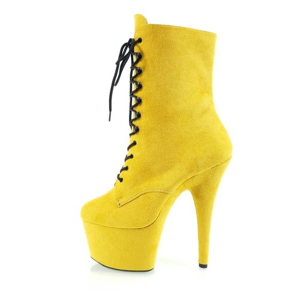 Mustard FX 7 inch high heel platform ankle boots - Picture 1 of 11